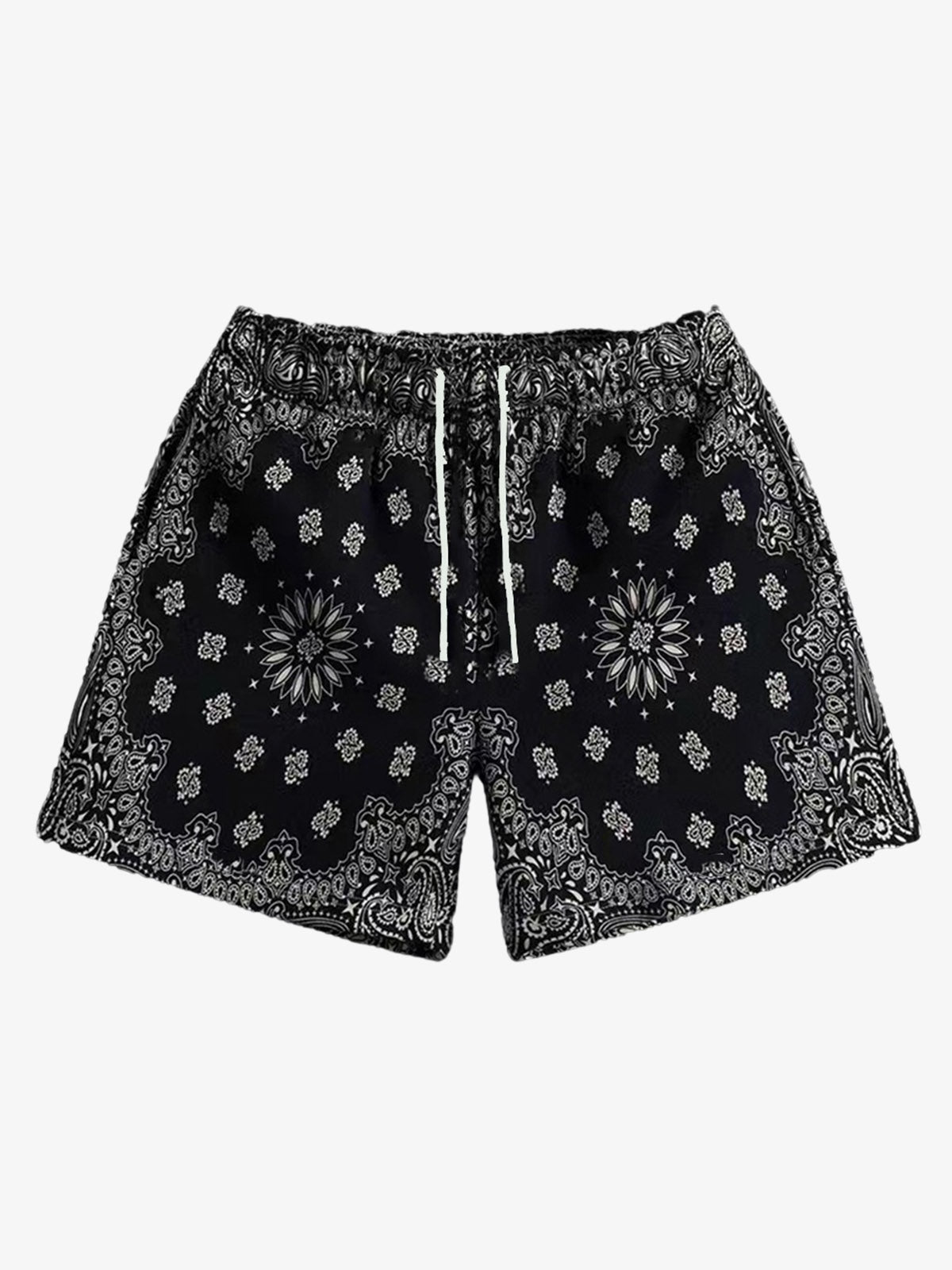 Paisley Print Athletic Sports Shorts