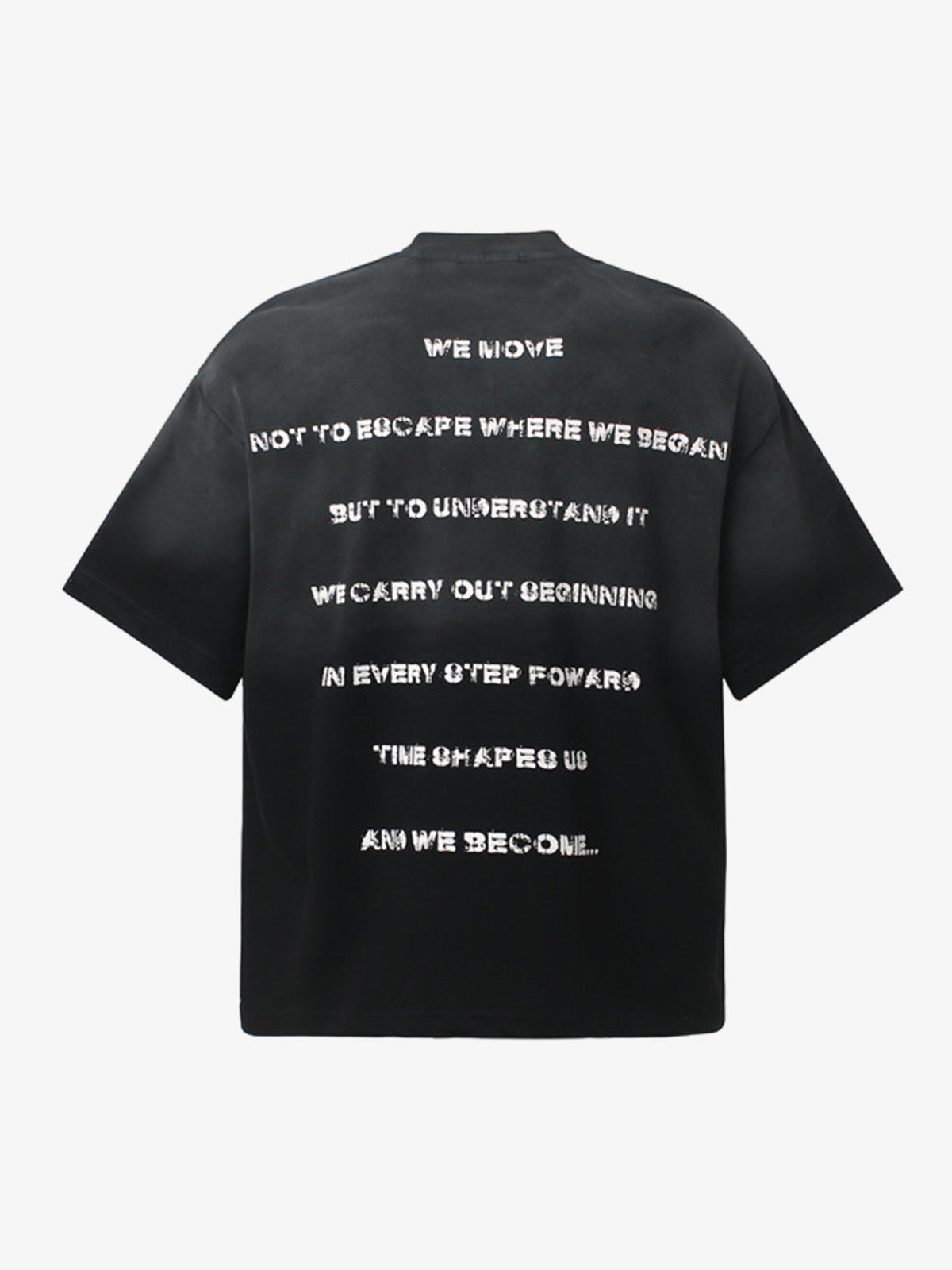 Vintage Wash Mock Neck Graphic T-Shirt