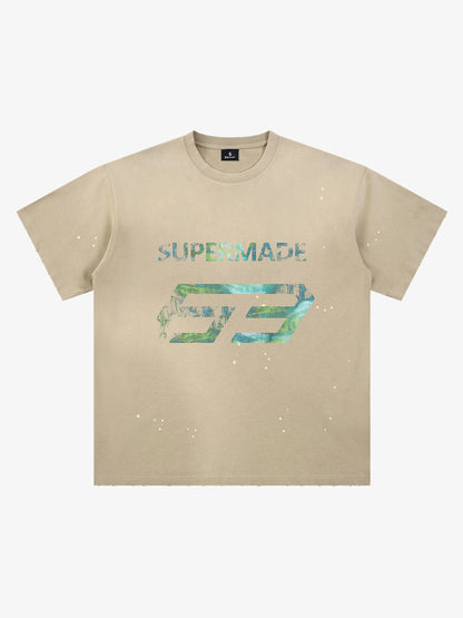 Vintage Washed Number 63 Graphic T-Shirt 