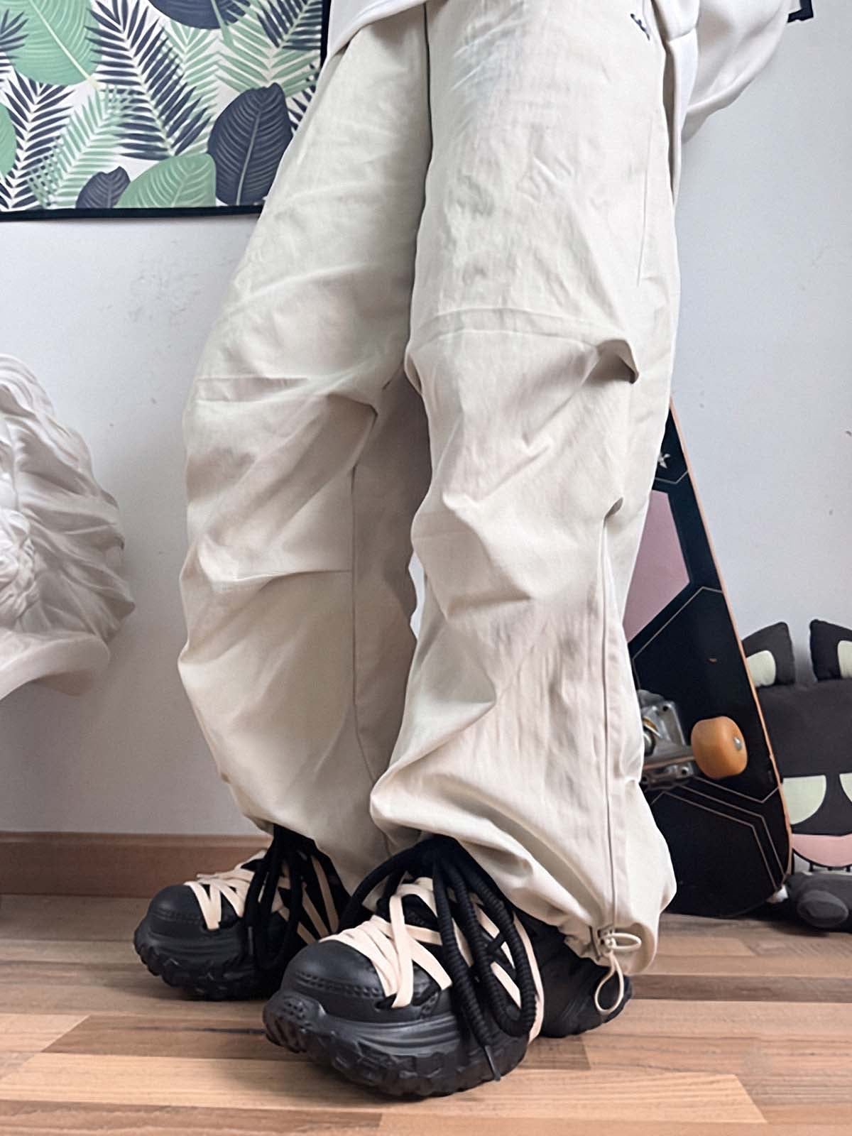 Platform Lace-Up Non-Slip Clogs