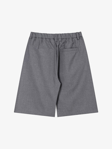 Pleated Suit Shorts