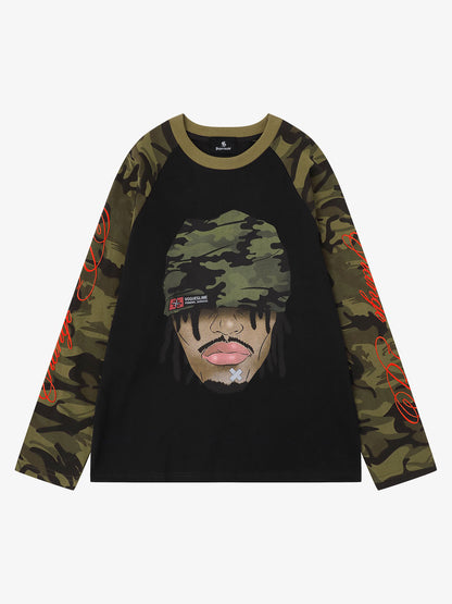 Camo Portrait Long Sleeve Tee