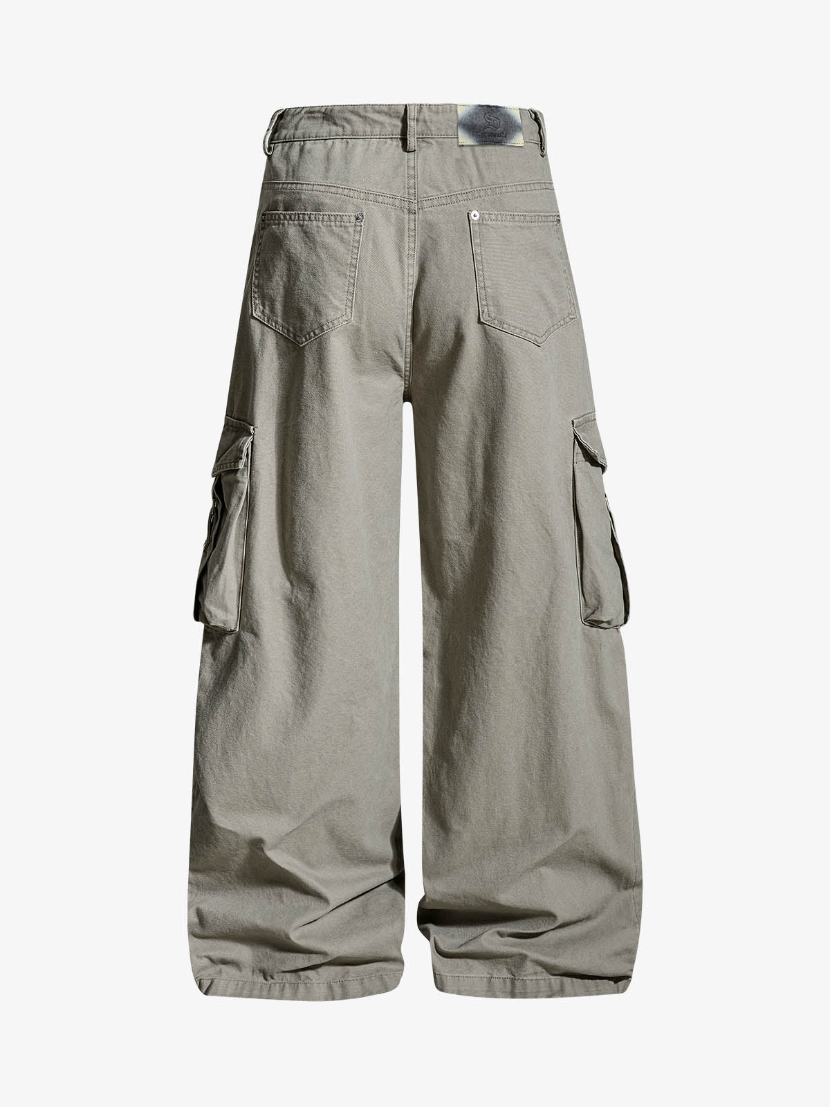 Ruched Cuffs Curved Cargo Pants