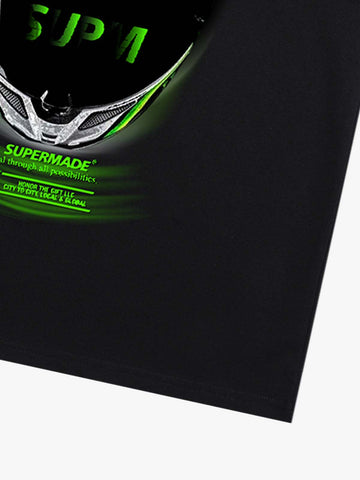 Motorcycle Helmet Graphic T-Shirt 