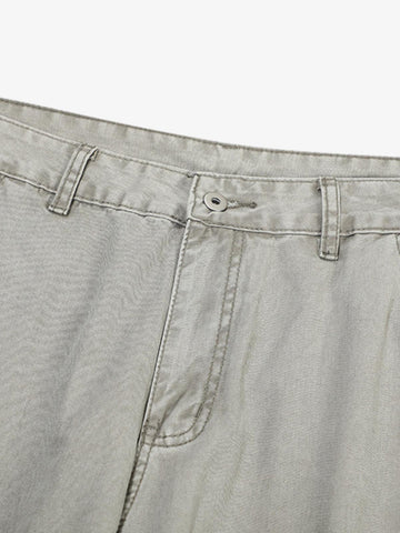 Patchwork Multi-Pocket Workwear Casual Machete Pants 