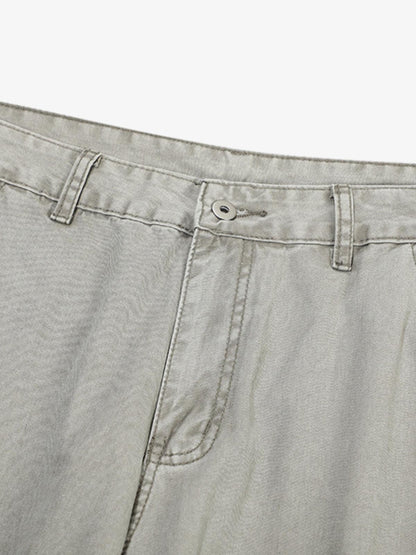 Patchwork Multi-Pocket Workwear Casual Machete Pants 