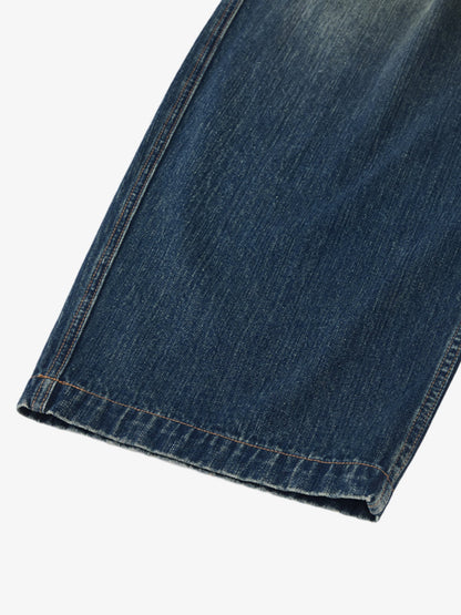 Vintage Pleated Fade Baggy Jeans 