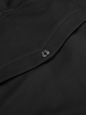 Logo Embroidered Patchwork Hooded Cardigan