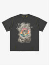 Statue of Liberty Graphic Distressed Reversible T-Shirt