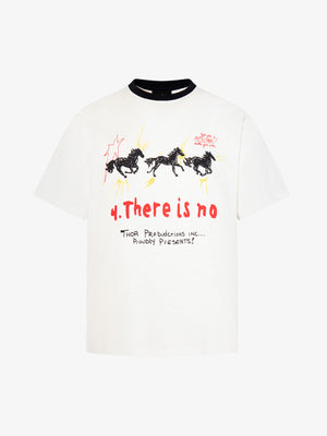 Horse Graffiti Graphic Print T-Shirt