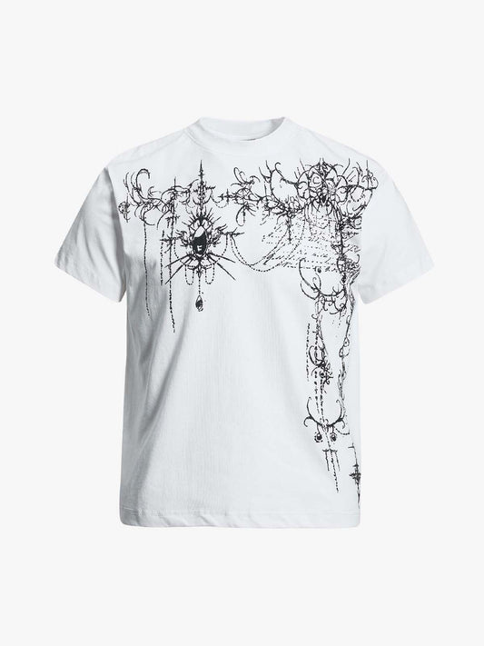 Gothic Thorns Pattern T-Shirt