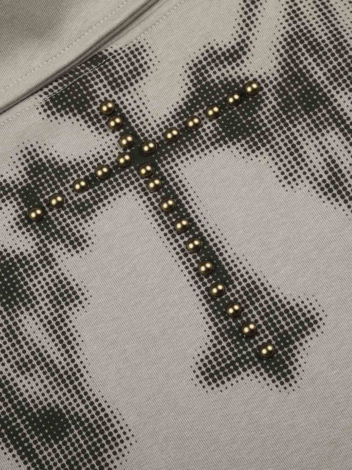 Cross Wing Graphic Rhinestone Sweatshirt