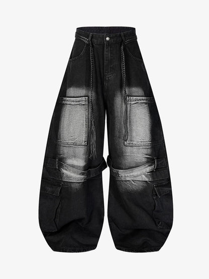 Drawstring Scimitar Jeans