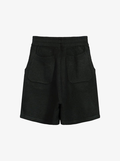 Gothic Chenille Oversized Street Shorts 