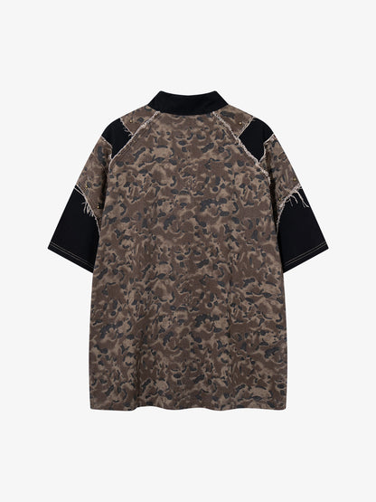 Leopard Patchwork Fur Tee