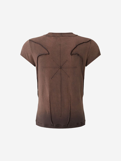 Scorpion Embroidered Exposed-Seam T-Shirt