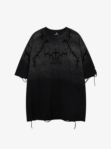 Vintage Thorn Graphic Distressed T-Shirt