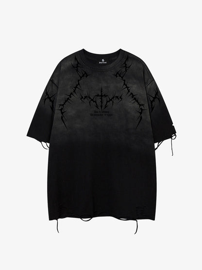 Vintage Thorn Graphic Distressed T-Shirt