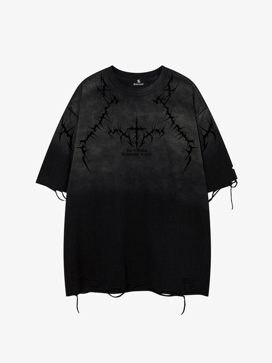 Vintage Thorn Graphic Distressed T-Shirt