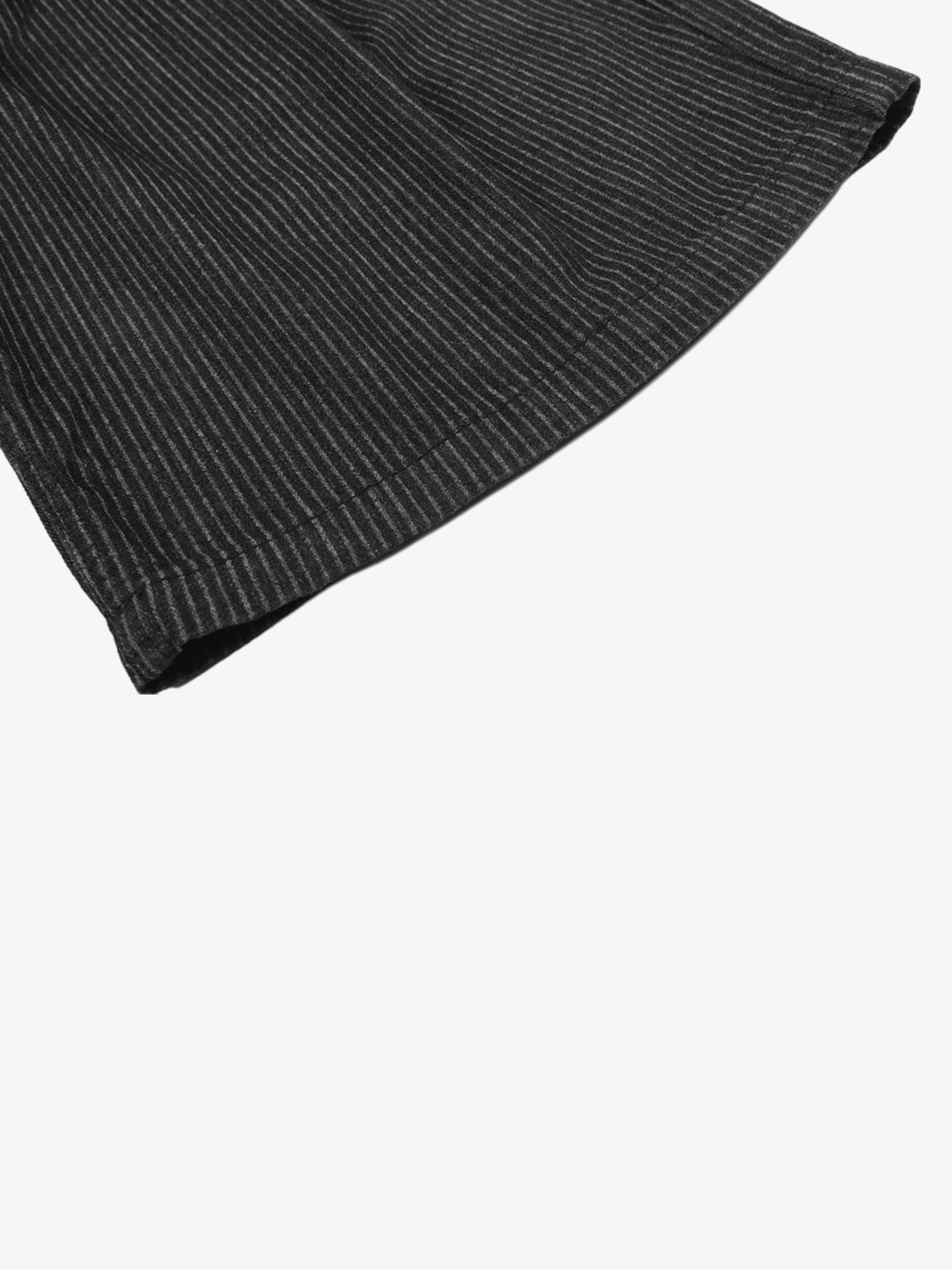 Pinstripe Wide-Leg Cropped Jeans
