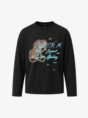 Leopard Graphic Long Sleeve T-shirt