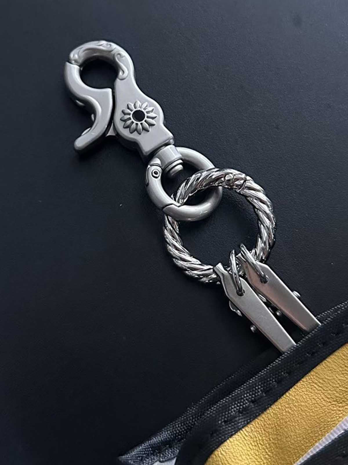 Vintage Glove Keychain Charm 