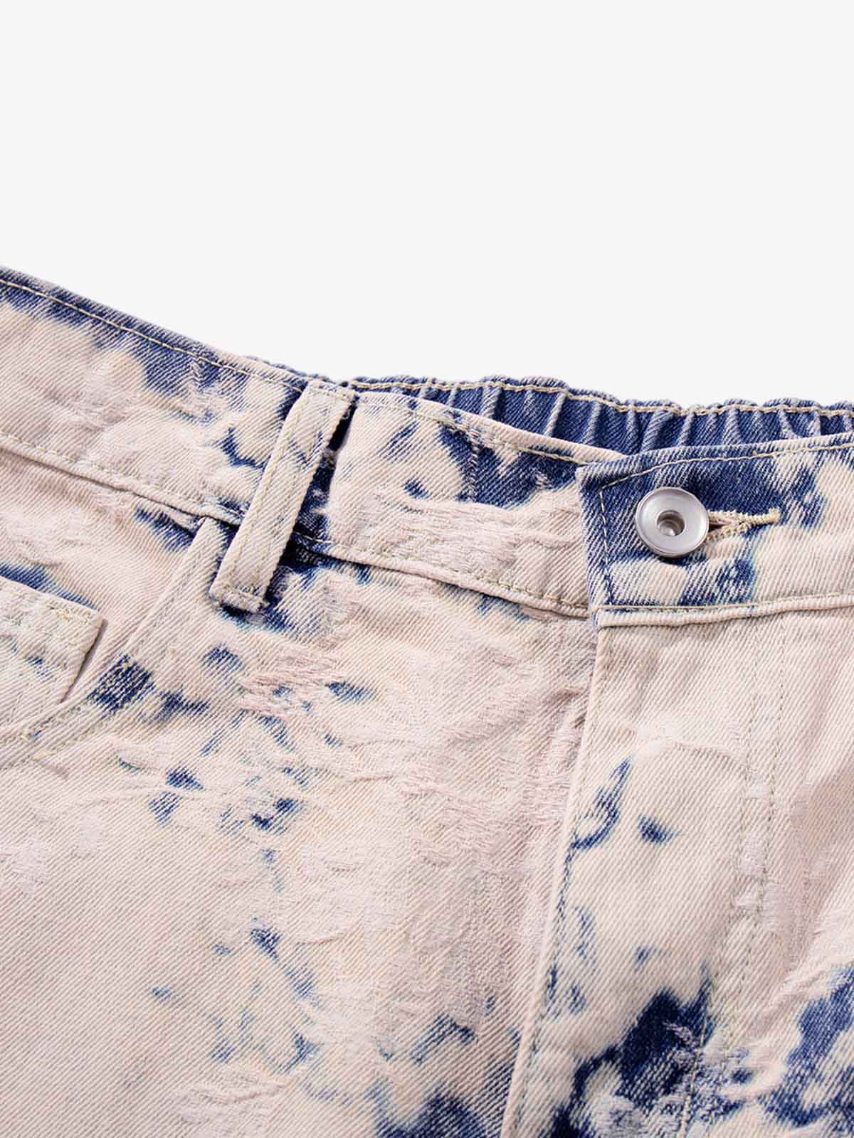 Vintage Ombré Acid Wash Wide-Leg Jeans 