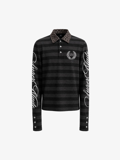 Striped Leopard Polo