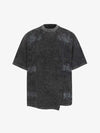 Vintage Washed Panel Seam Oversized T-Shirt 