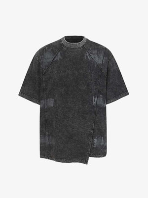 Vintage Washed Panel Seam Oversized T-Shirt 