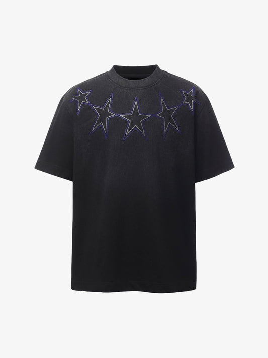 Rhinestone Star Graphic T Shirt