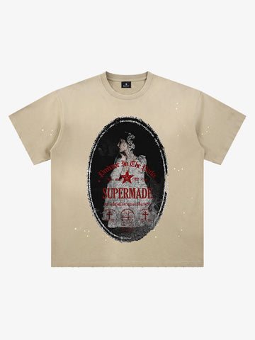 Man in the Mirror Splatter Graphic Tee