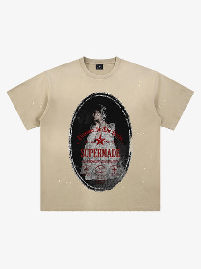 Man in the Mirror Splatter Graphic Tee