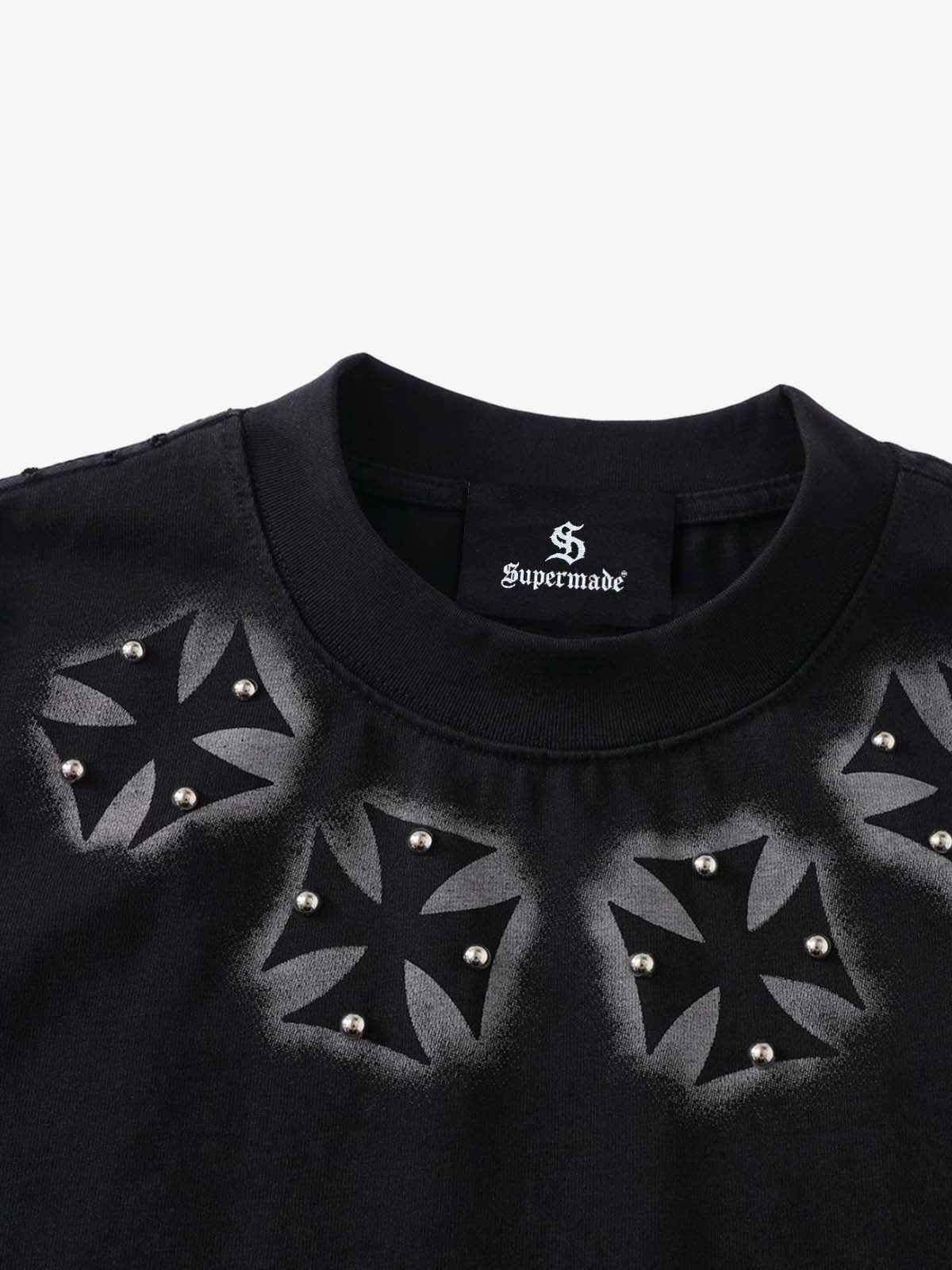 Studded Cross Tee