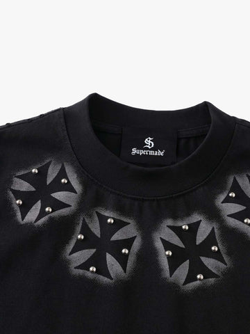 Studded Cross Tee