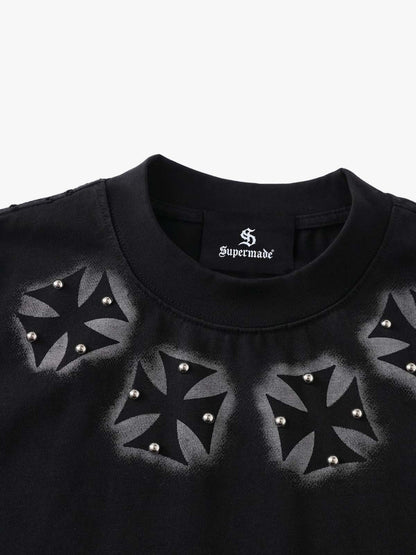 Studded Cross Tee