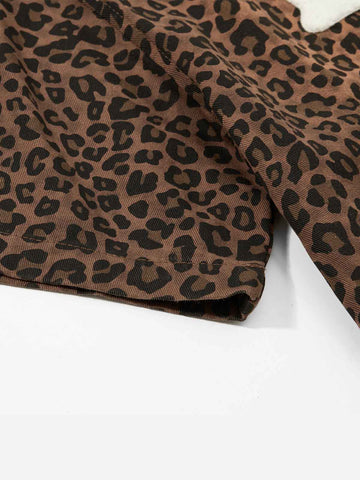 Leopard Graphic Short Sleeve Shirt