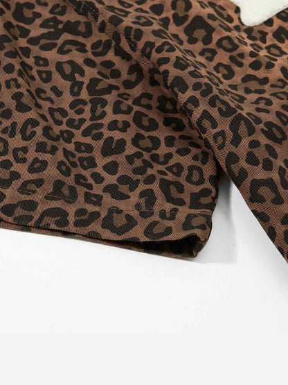Leopard Graphic Short Sleeve Shirt