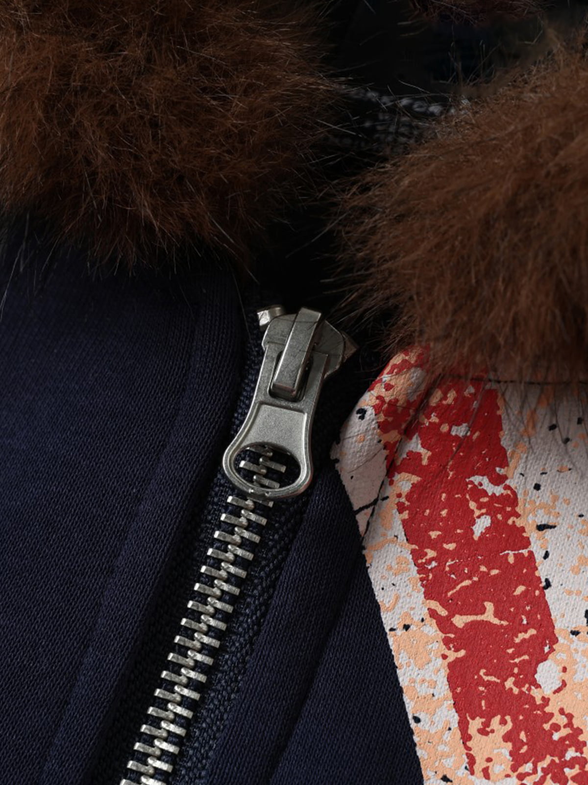 Union Jack Fur Hooded Jacket