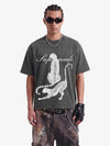Leopard Print Washed Vintage T-Shirt