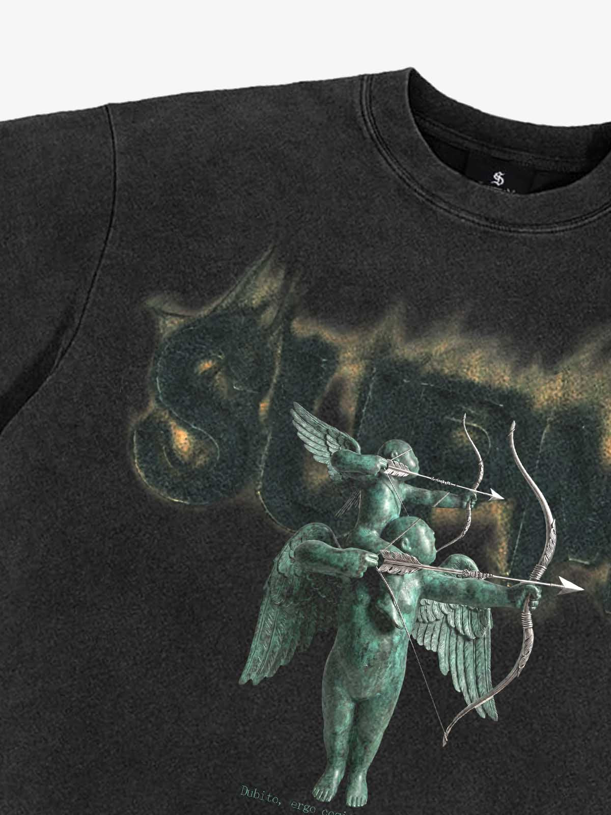 Distressed Art Print Tee