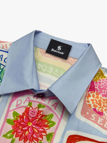 Vintage Seed Packet Cuban Shirt