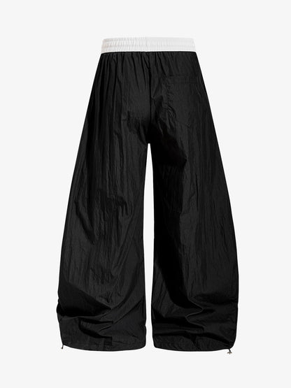 Lightweight Blue Windbreaker Pants – Packable Water-Resistant Utility Fit