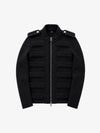 Royal-style Cable-knit Zip-up Jacket
