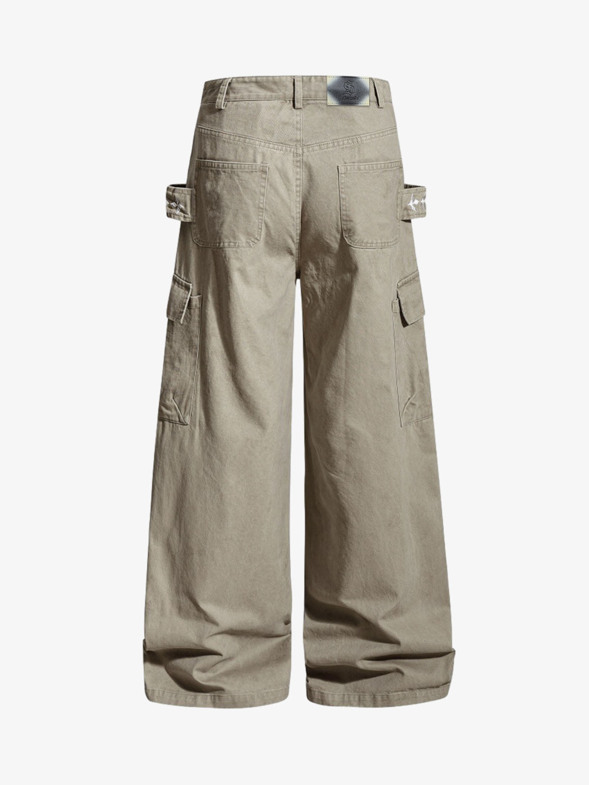 Vintage Strap Detail Carpenter Pants
