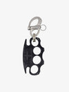Retro Black Metal Knuckle Keychain