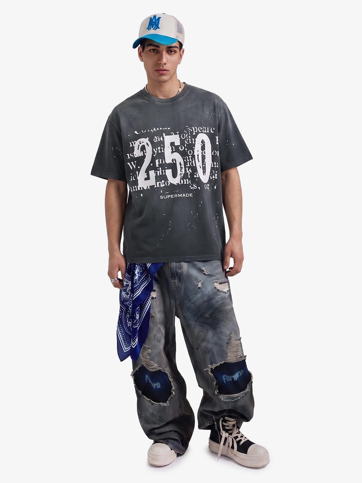Newspaper Typo 250 Washed T-Shirt