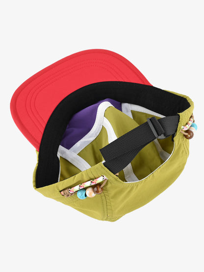 Beaded Color Block Cap