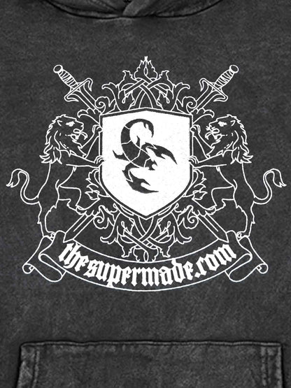 Scorpion Patch Washed Hoodie