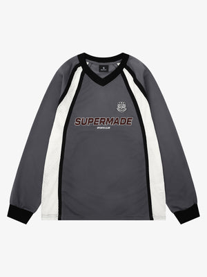 Mesh Patchwork Sweatshirt